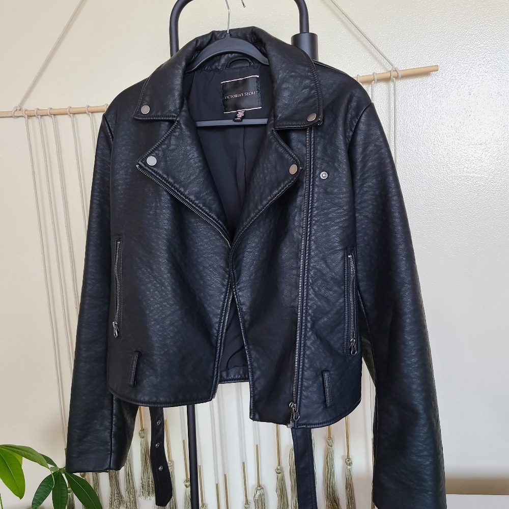 Victoria Secret Pebble Faux Leather Jacket